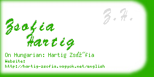 zsofia hartig business card